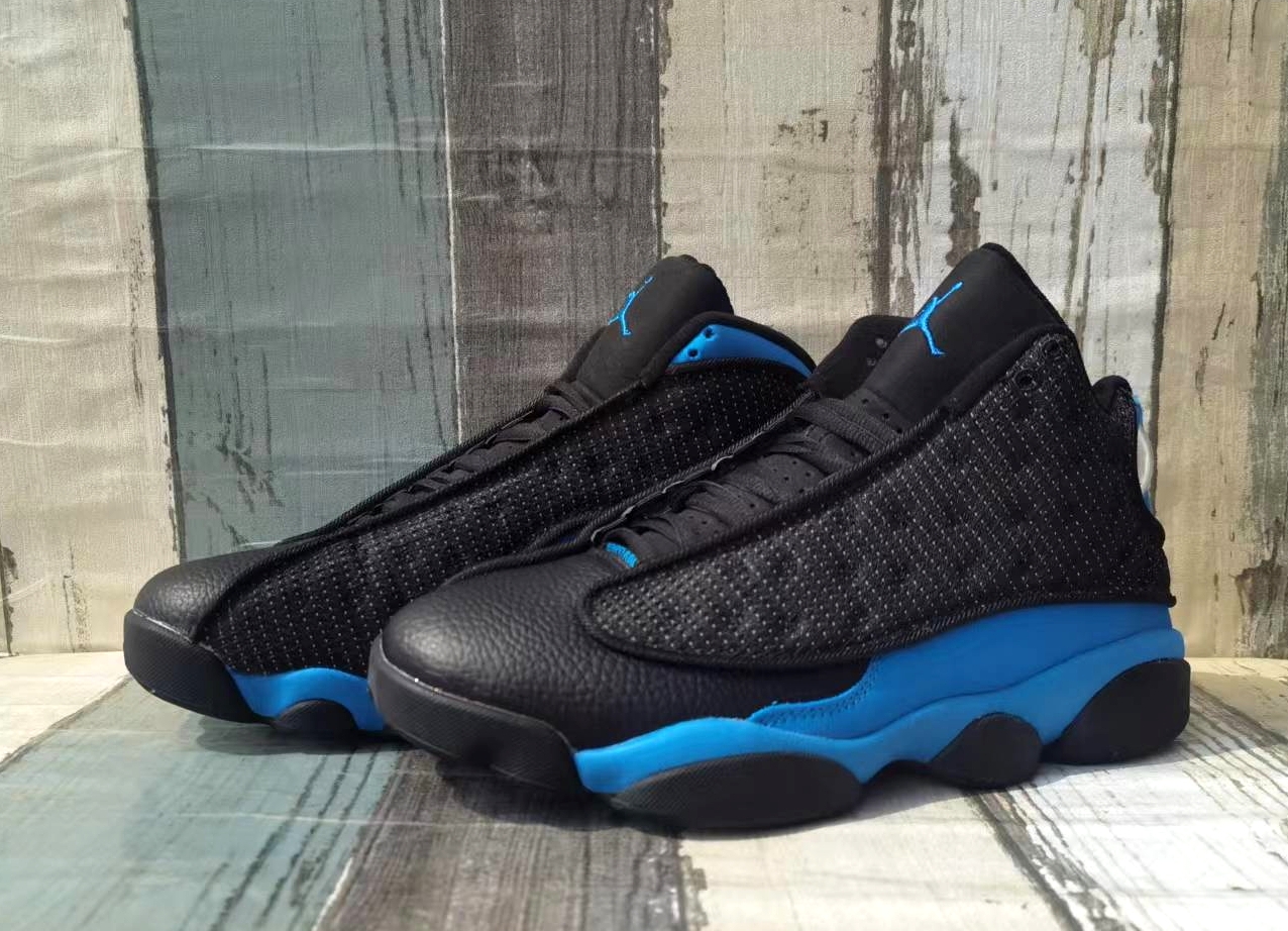 2022 Air Jordan 13 Black Blue Shoes
